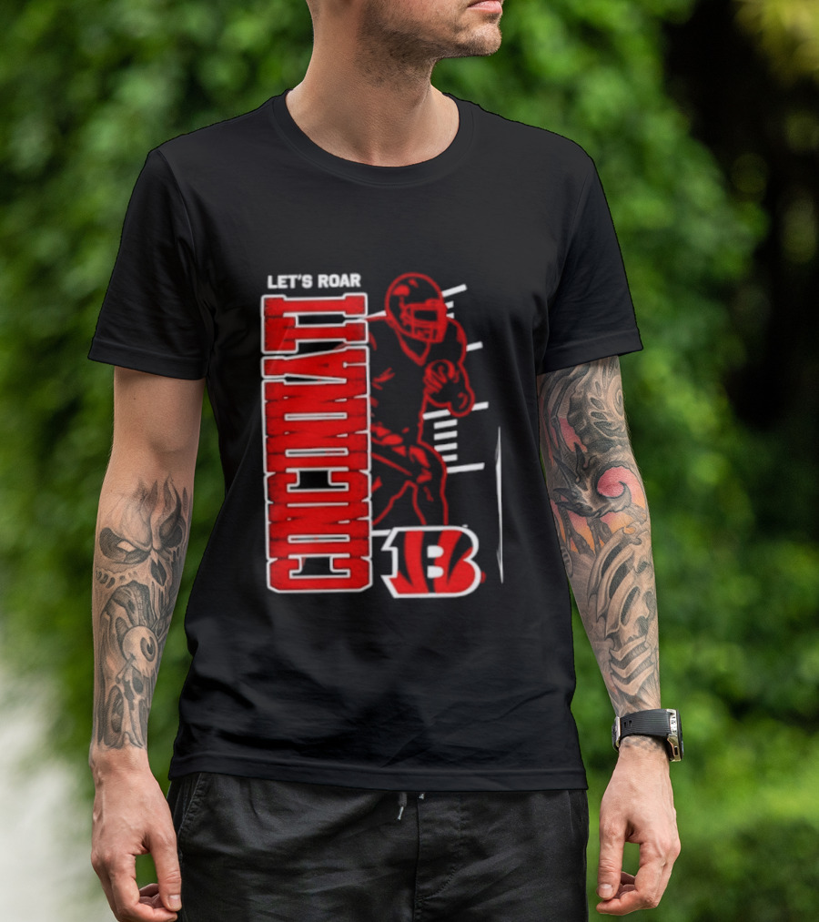 Cincinnati Bengals Football Let's Roar 13 T-Shirt