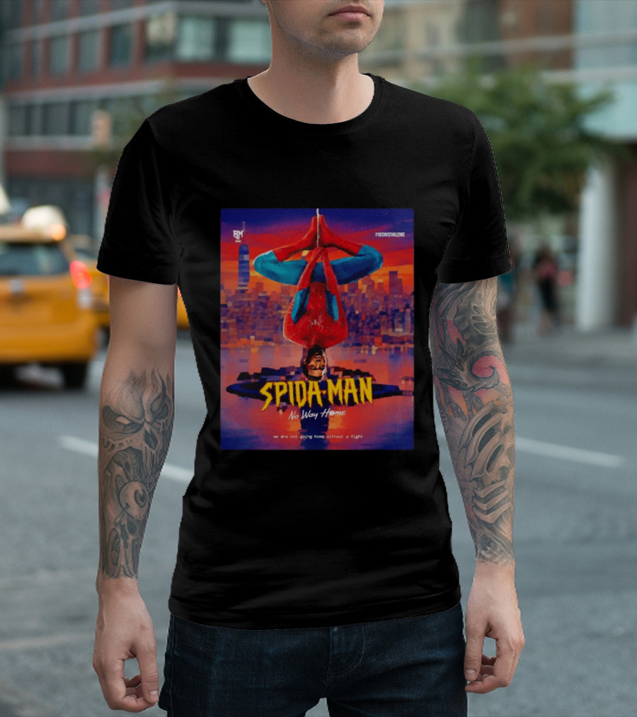 Donovan Mitchell Spida Man No Way Home Cleveland Cavaliers RM Challenge T-Shirt