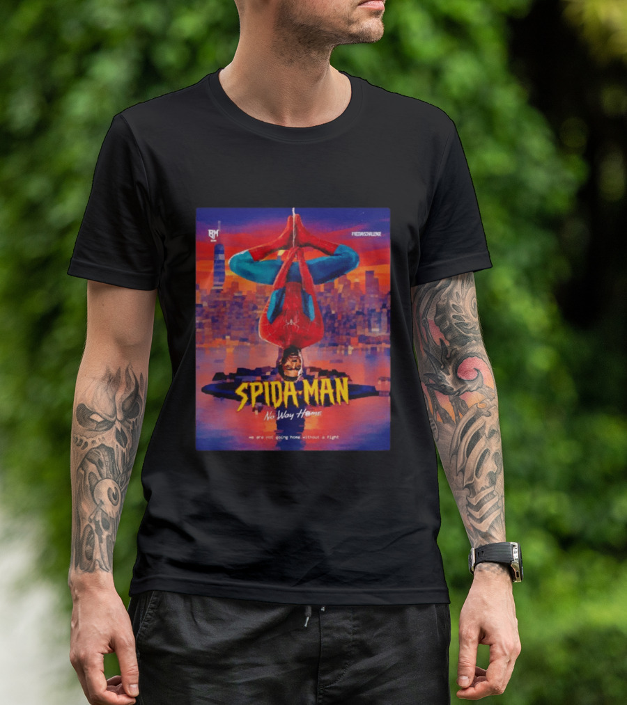 Donovan Mitchell Spida Man No Way Home Cleveland Cavaliers RM Challenge T-Shirt