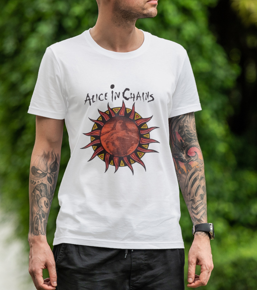Alice In Chains Sun Graphic Lollapalooza 1993 Promo T-Shirt