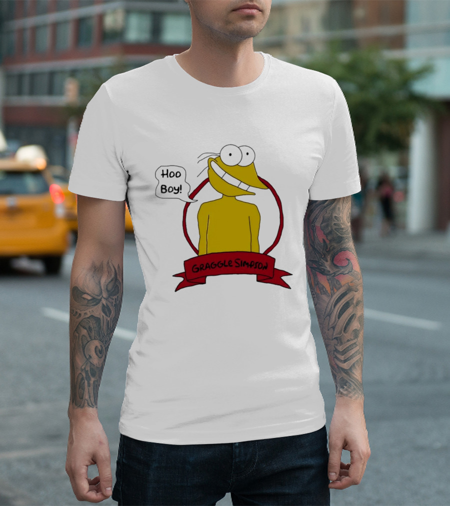 Hoo Boy Graggle Simpson Cartoon T-Shirt