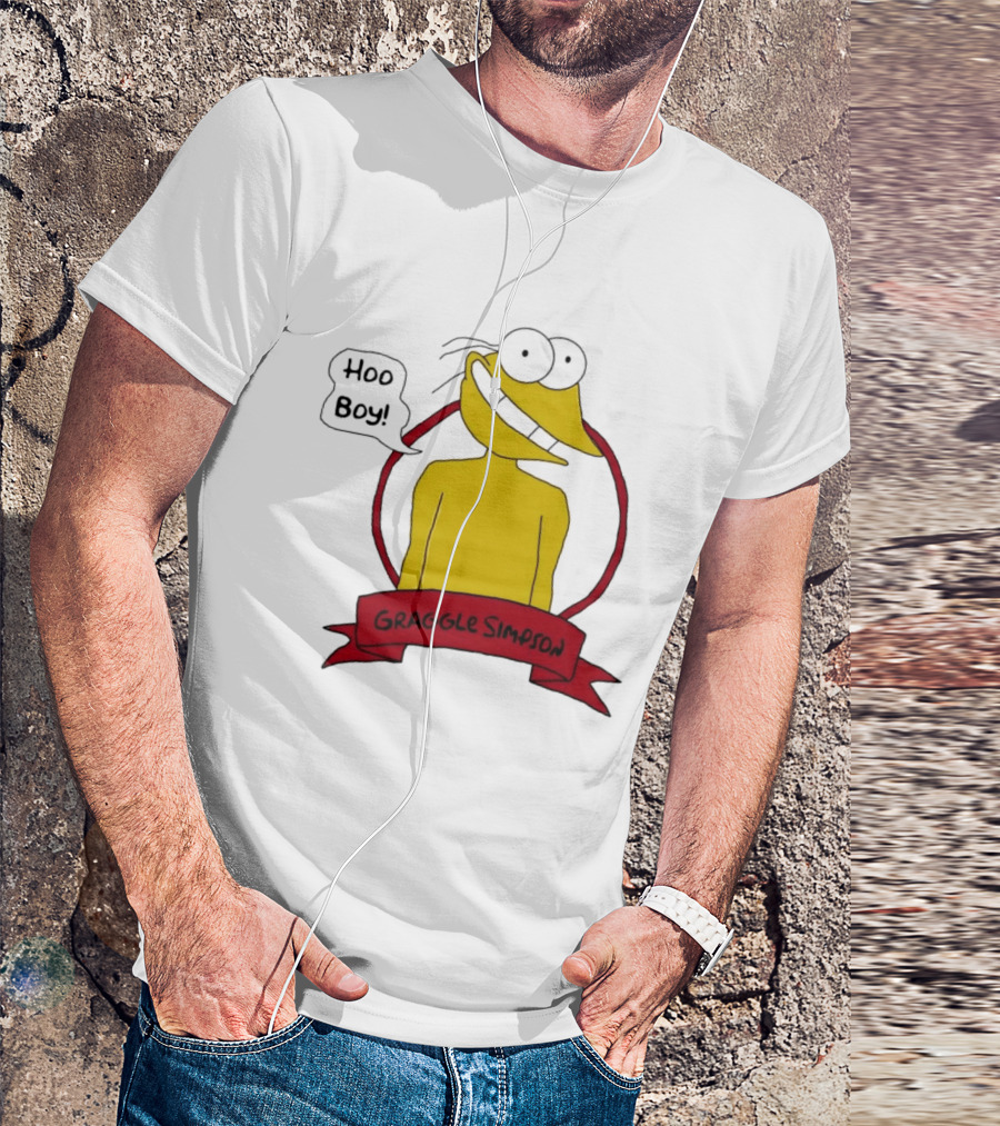 Hoo Boy Graggle Simpson Cartoon T-Shirt