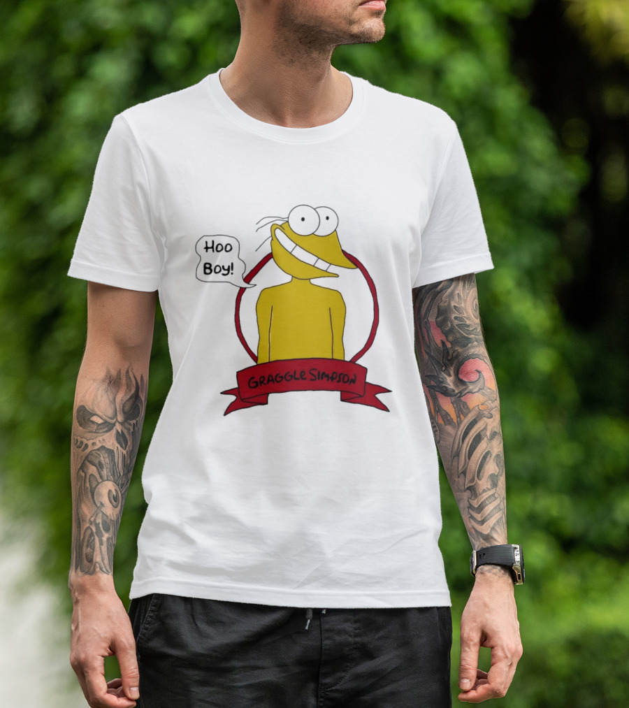 Hoo Boy Graggle Simpson Cartoon T-Shirt