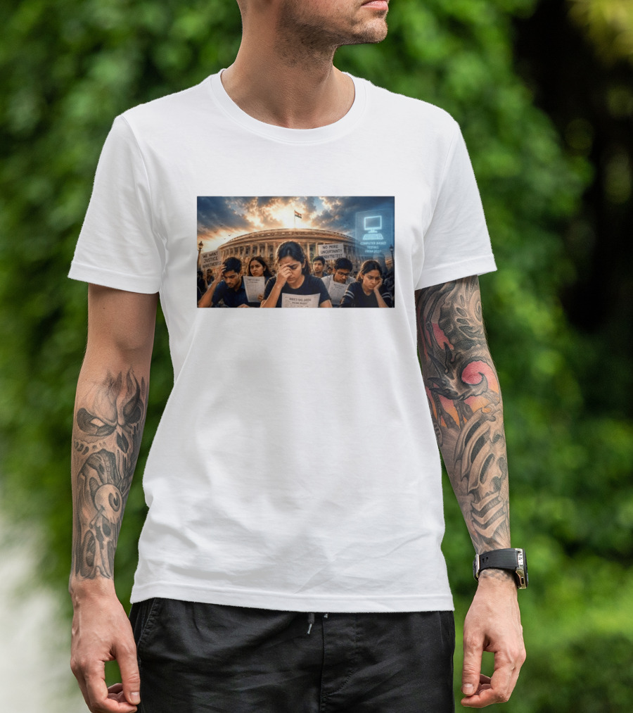 NTA Defends NEET Exam 2021 Retest Before Parliamentary Panel Amid Student Protests T-Shirt