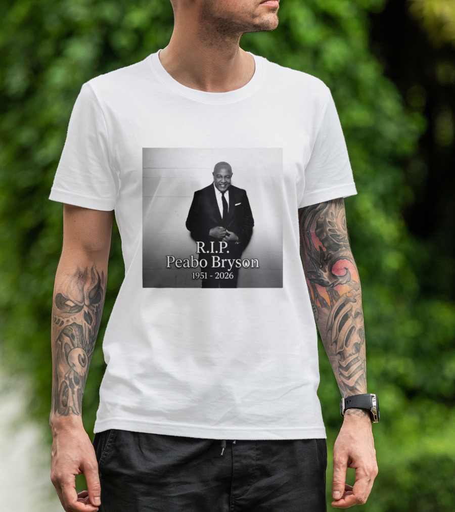 R.I.P. Peabo Bryson 1951 2026 R&B Legend Of Beauty And The Beast A Whole New World T-Shirt