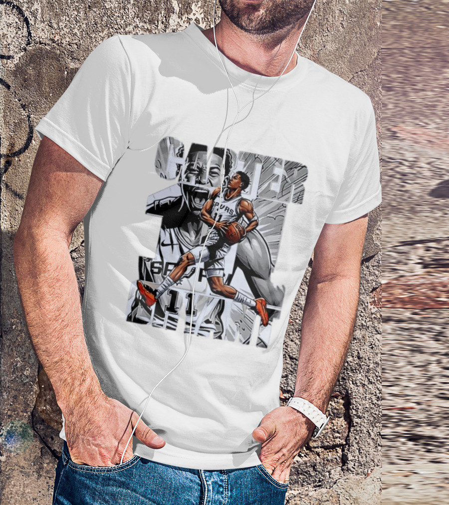 Keldon Johnson Spurs 11 Carter Bryant NBA San Antonio T-Shirt