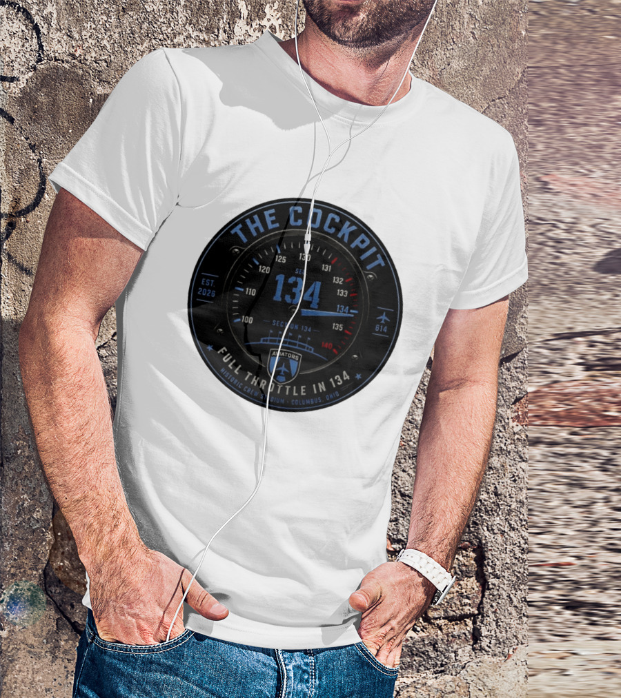 The Cockpit Aviators Full Throttle At Historic Crew Stadium Columbus Ohio Section 134 T-Shirt