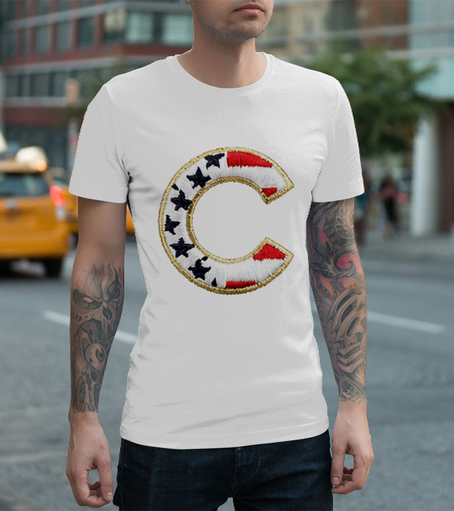 Chicago Cubs America 250th Anniversary Stars And Stripes T-Shirt