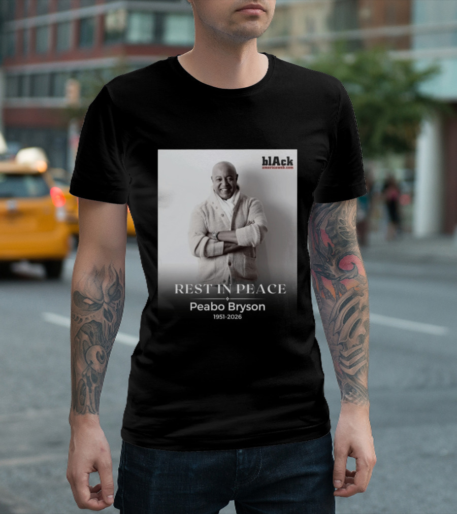 Rest In Peace Peabo Bryson 1951 2026 Black Americaweb T-Shirt