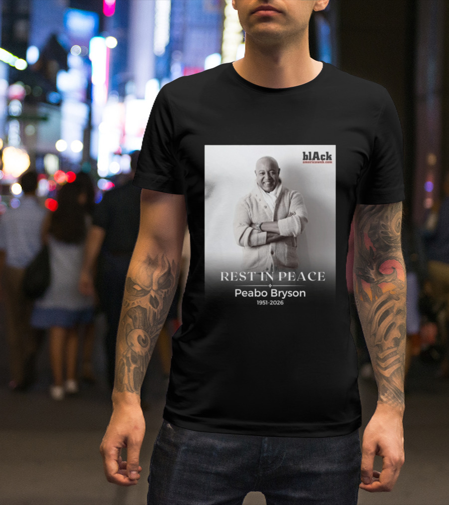 Rest In Peace Peabo Bryson 1951 2026 Black Americaweb T-Shirt