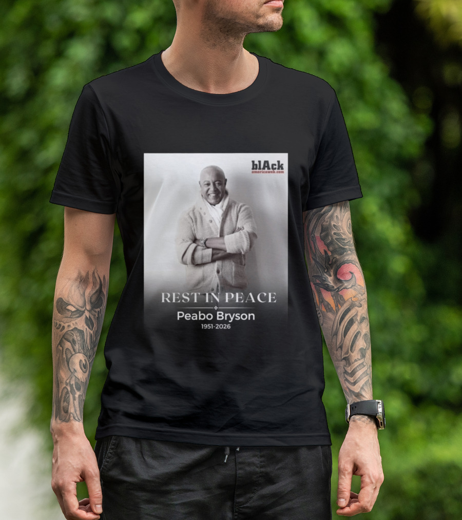 Rest In Peace Peabo Bryson 1951 2026 Black Americaweb T-Shirt