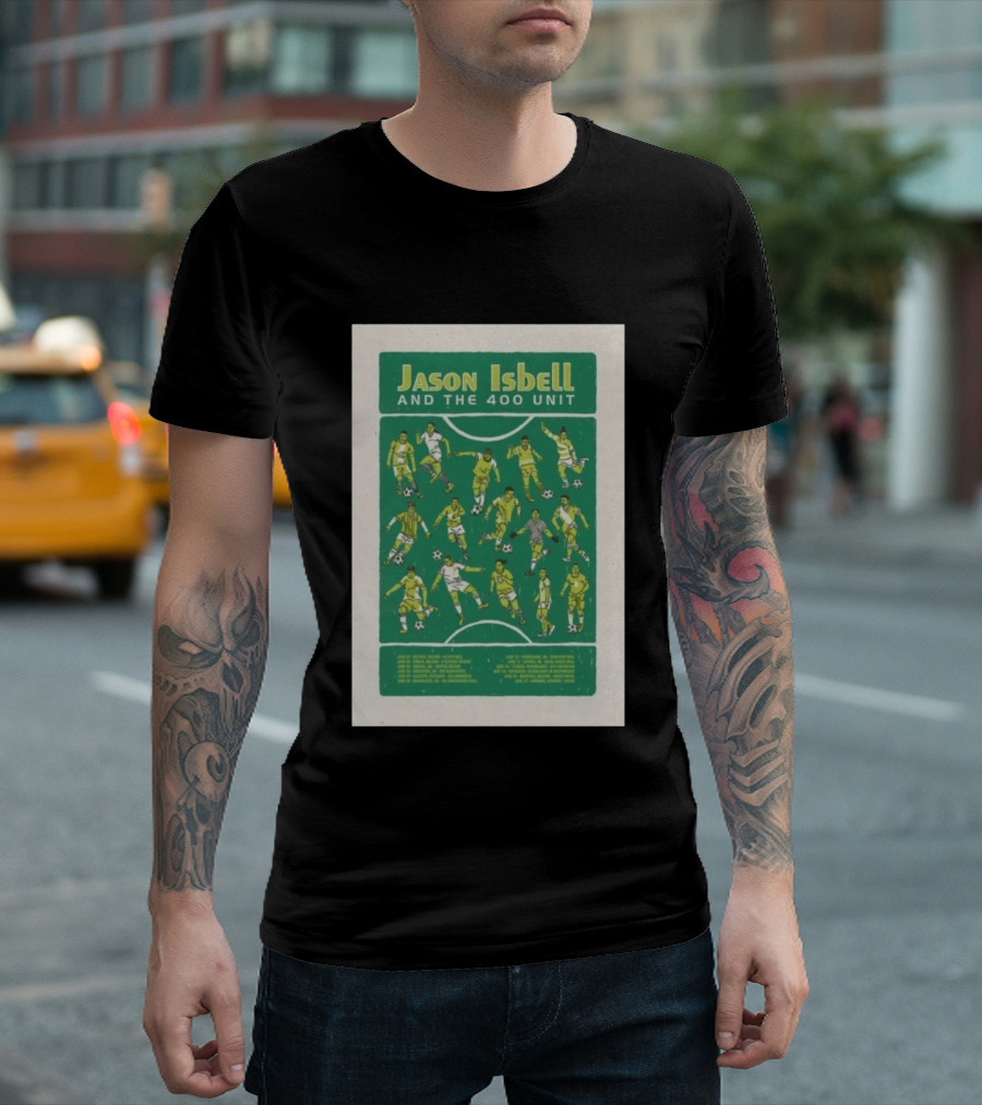 Jason Isbell And The 400 Unit Soccer UKEU Tour 2026 Dates T-Shirt
