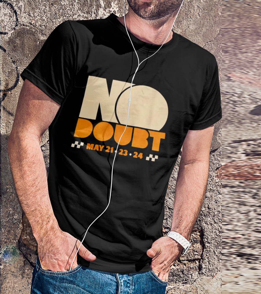 No Doubt Tour May 21 23 24 Checkered T-Shirt