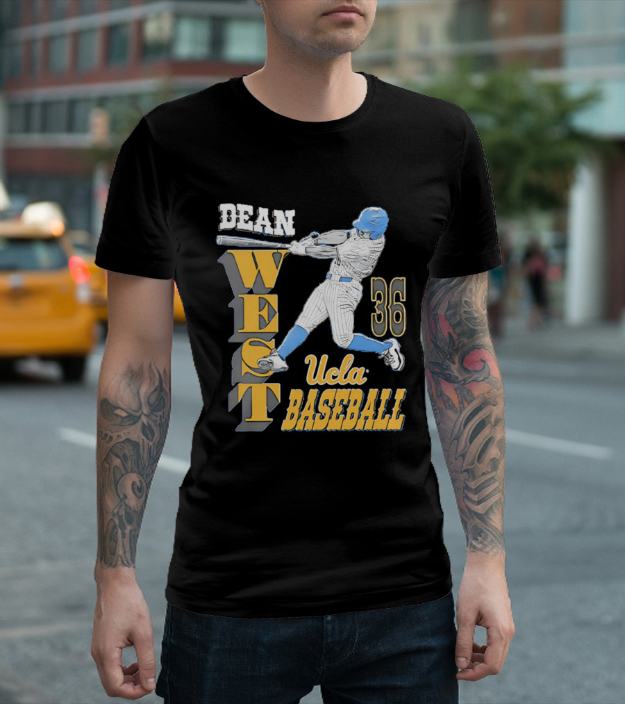 Dean West UCLA Baseball 36 NCAA T-Shirt