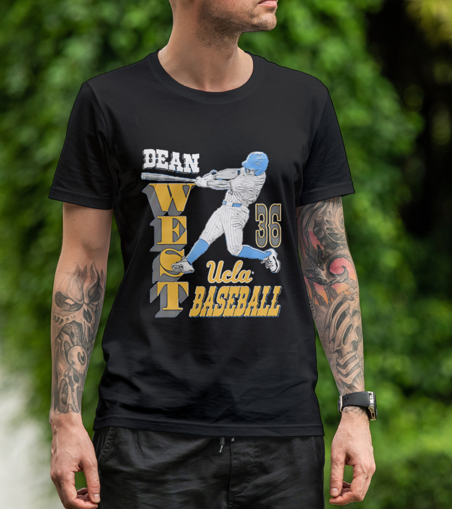 Dean West UCLA Baseball 36 NCAA T-Shirt