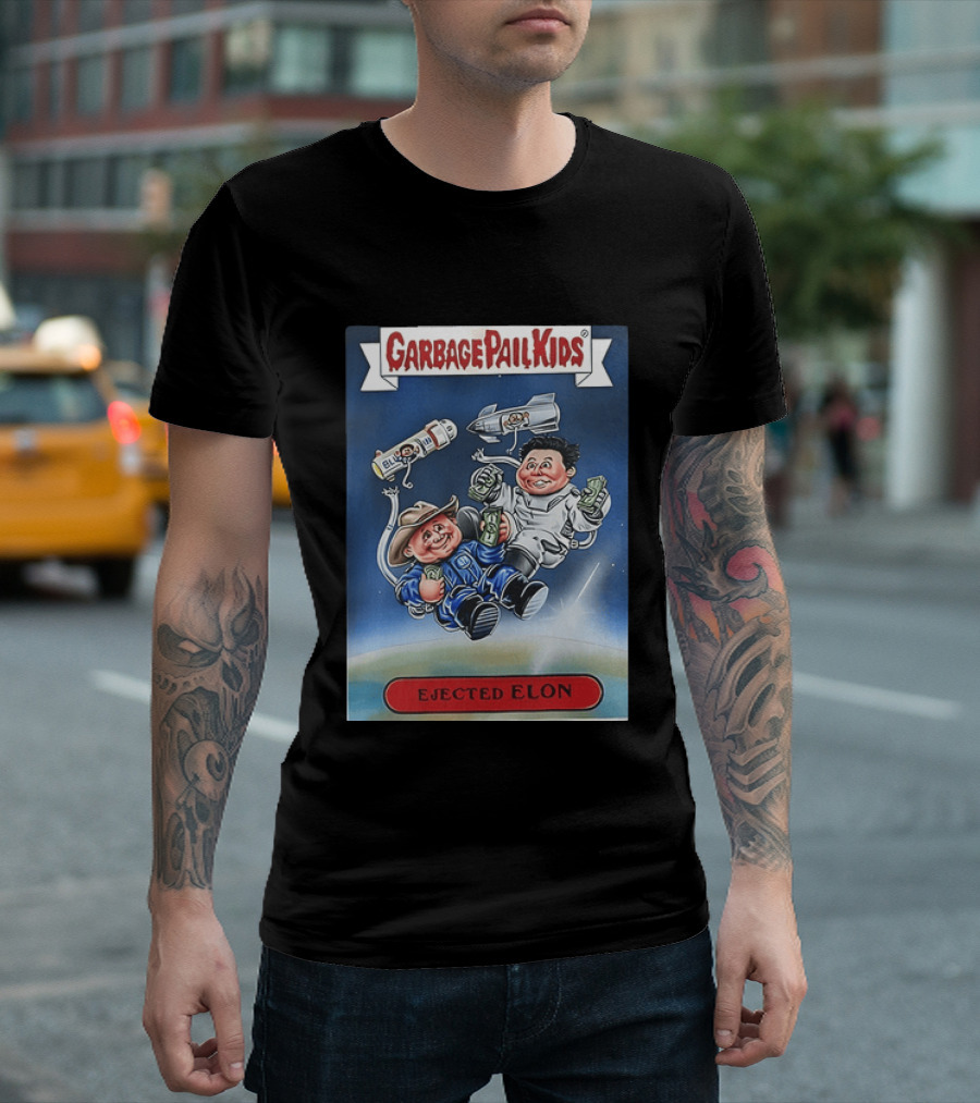 Garbage Pail Kids Ejected Elon Donald Trump And Elon Musk T-Shirt