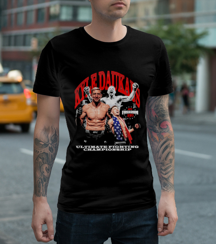 Kyle Daukaus UFC Ultimate Fighting Championship Freedom 250 T-Shirt