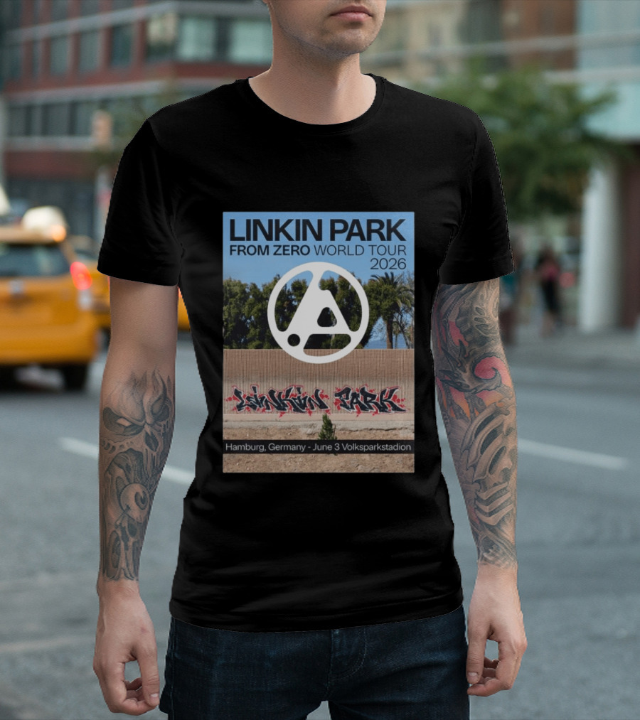 Linkin Park From Zero World Tour 2026 Hamburg Germany June 3 Volksparkstadion T-Shirt