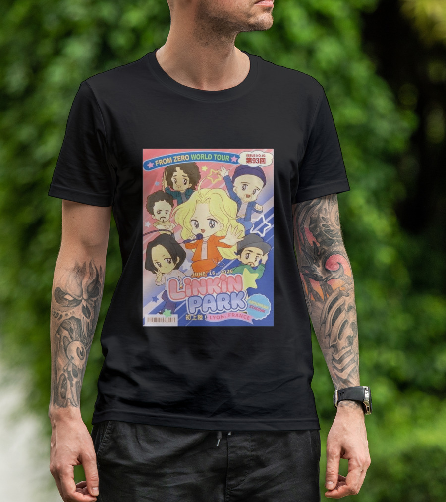 Linkin Park From Zero World Tour Issue No. 93 Lyon France Groupama Stadium June 16 2026 T-Shirt