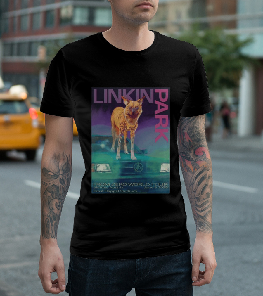 Linkin Park From Zero World Tour 2026 Vienna Austria June 9 Ernst Happel Stadium T-Shirt