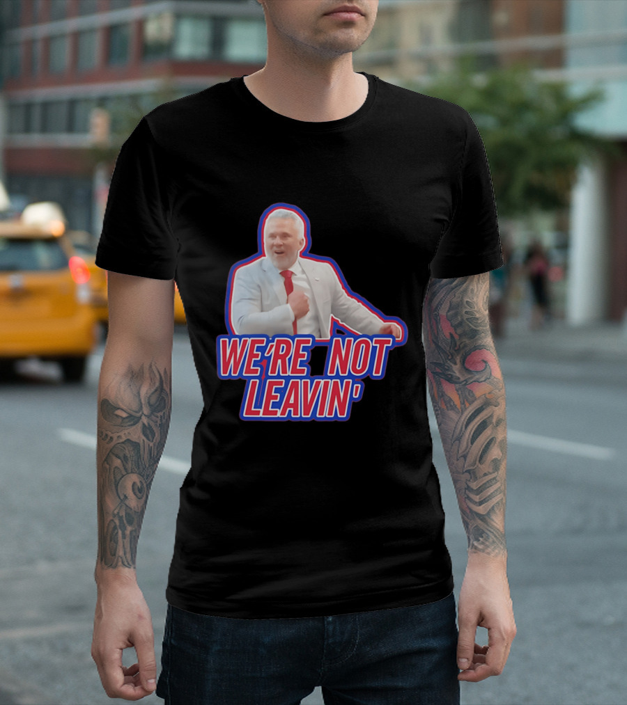 Martin St. Louis We're Not Leavin' Montreal Canadiens T-Shirt