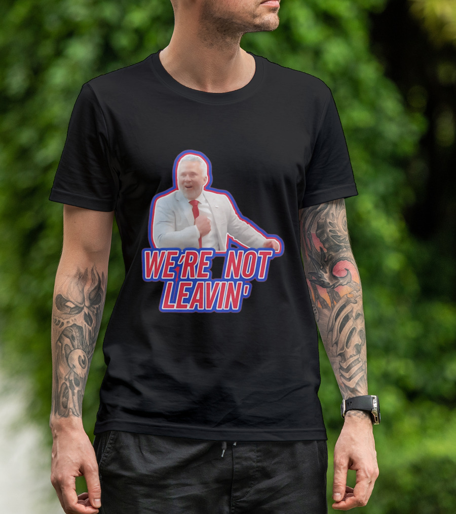Martin St. Louis We're Not Leavin' Montreal Canadiens T-Shirt