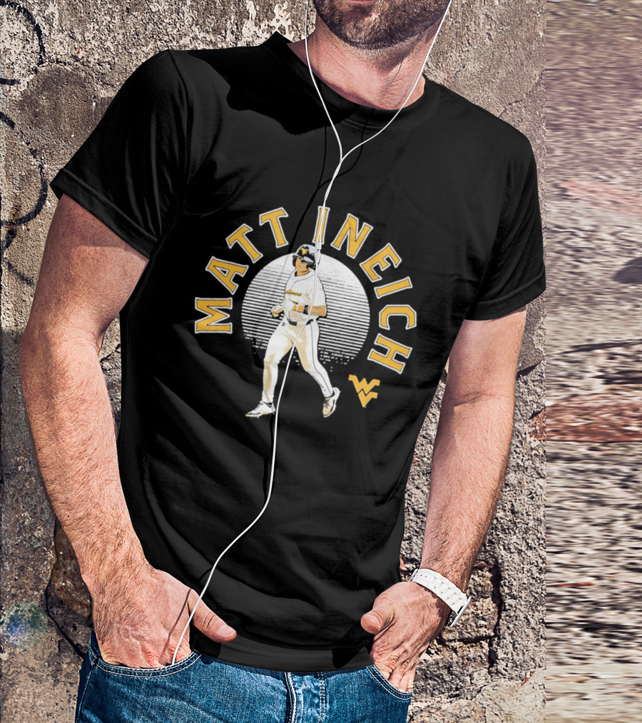 Matt Ineich WV Baseball Player Retro Style Sportsman T-Shirt
