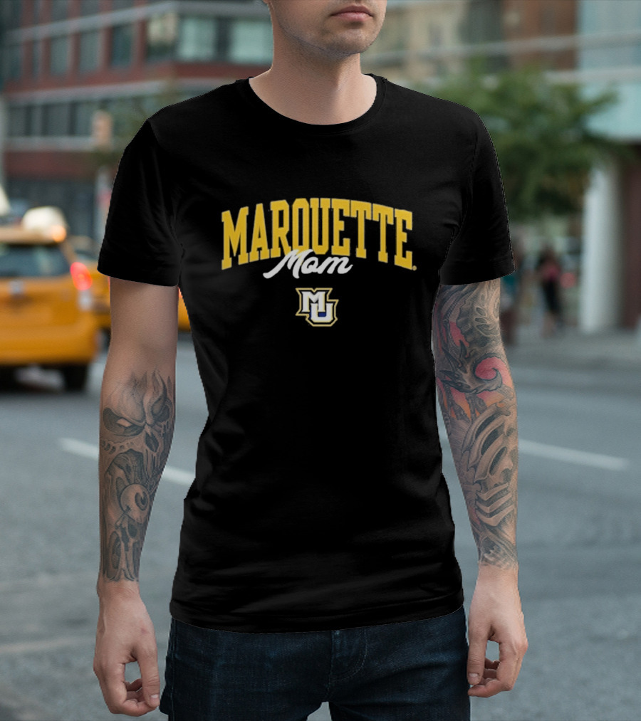 Marquette Golden Eagles Mom MU Logo Summit Sportswear T-Shirt
