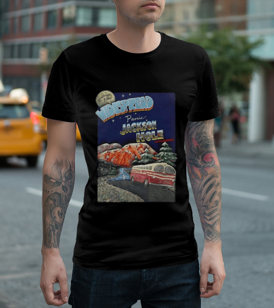 Greetings From Widespread Panic Jackson Hole Wyoming July 5 2026 Show Announce T-Shirt