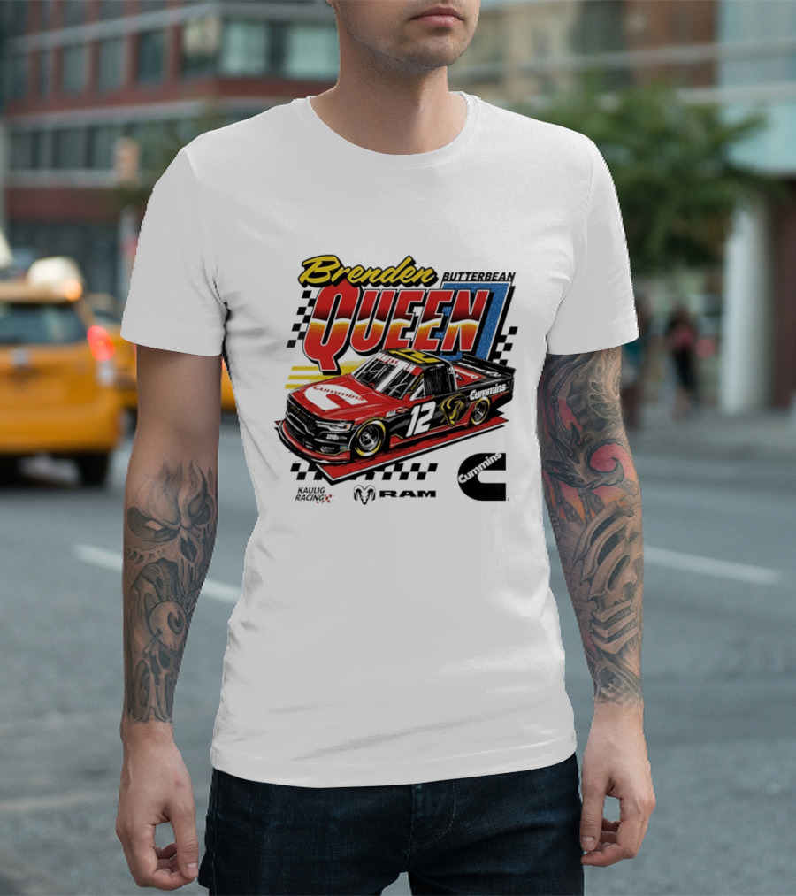 Brenden Queen Butterbean Kaulig Racing Craftsman Cummins Truck 12 RAM T-Shirt