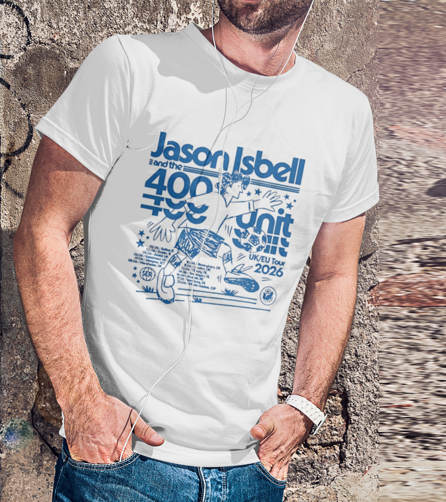 Jason Isbell 400 Unit Live June 2026 Southeastern Records UK EU Tour T-Shirt