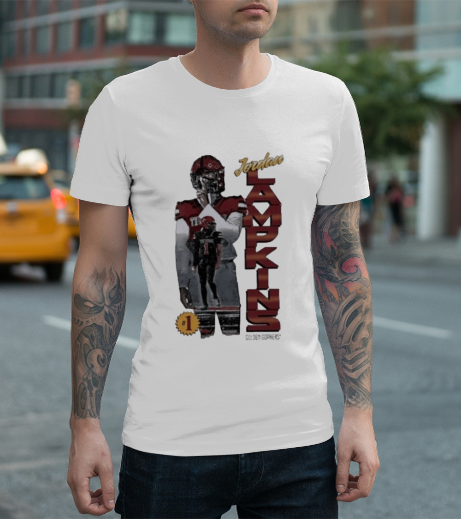 Jordan Lampkins 1 Minnesota Golden Gophers Football Player T-Shirt