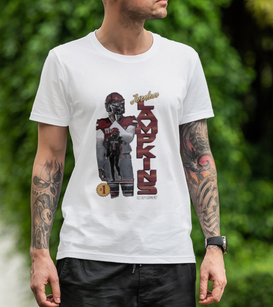 Jordan Lampkins 1 Minnesota Golden Gophers Football Player T-Shirt