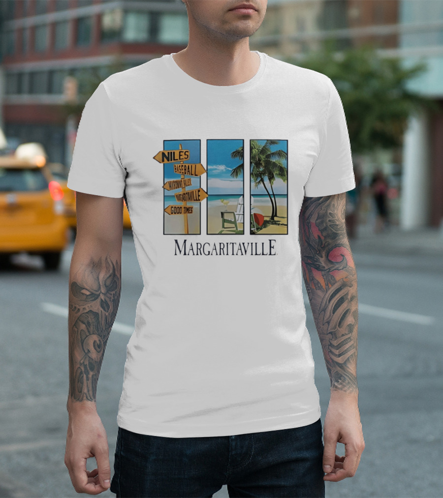 Niles Baseball Mahoning Valley Margaritaville Beach Good Times T-Shirt