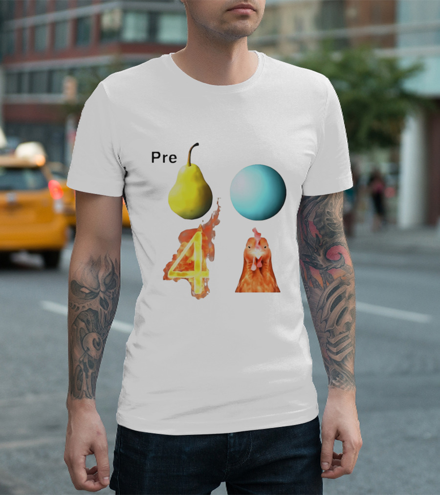 Pre Pear Blue Egg Fire 4 Chicken T-Shirt