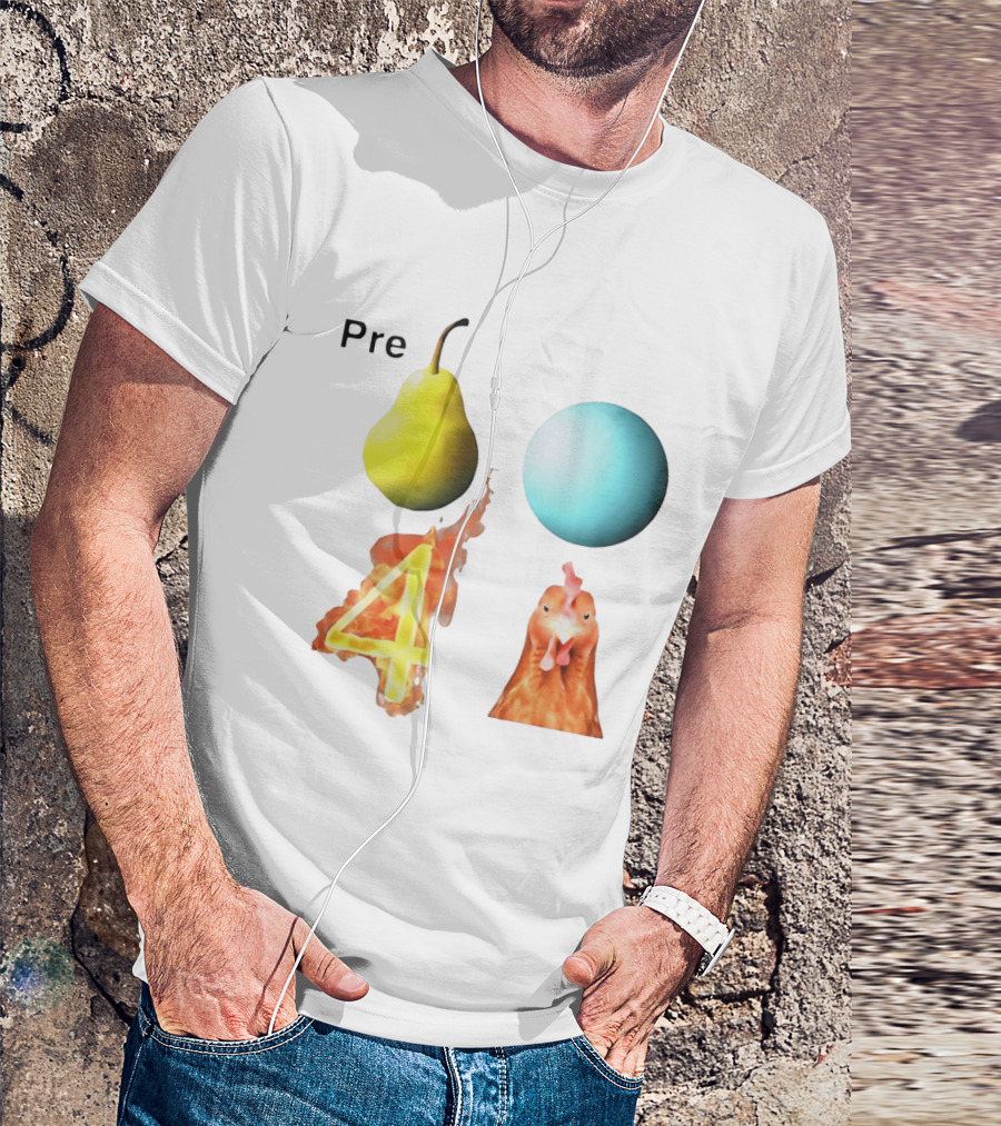 Pre Pear Blue Egg Fire 4 Chicken T-Shirt