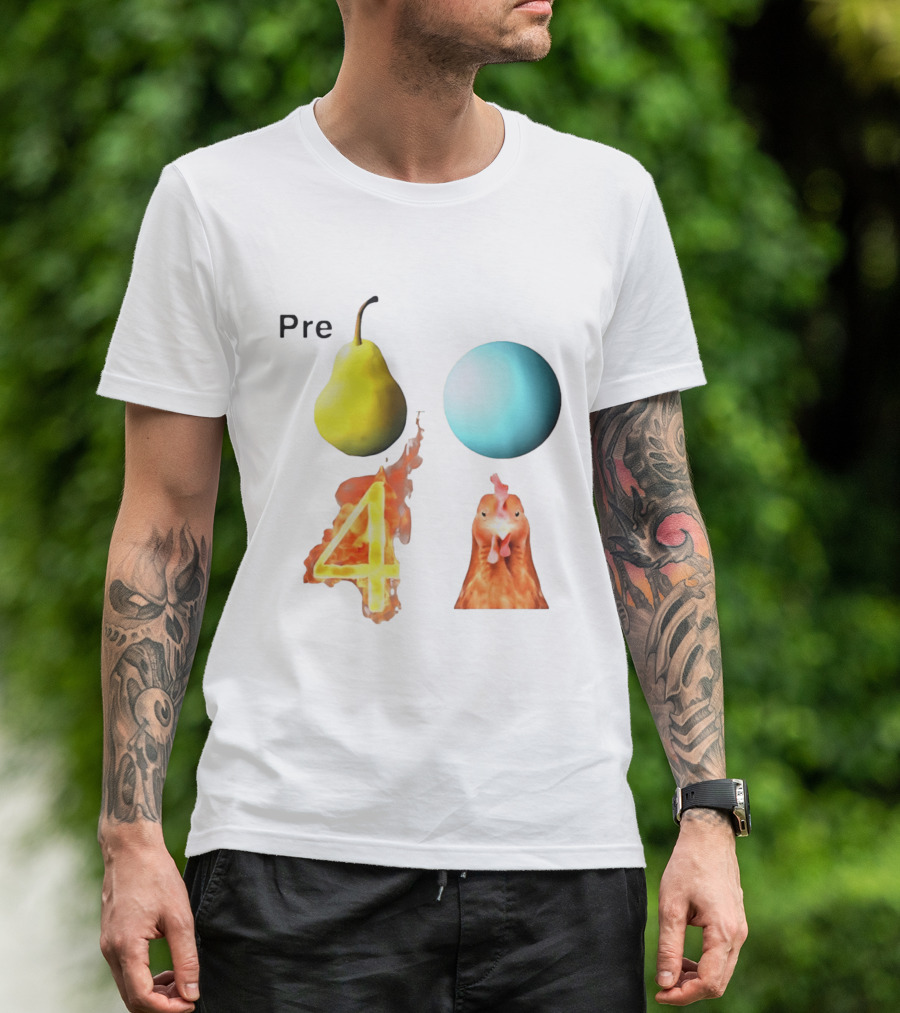 Pre Pear Blue Egg Fire 4 Chicken T-Shirt