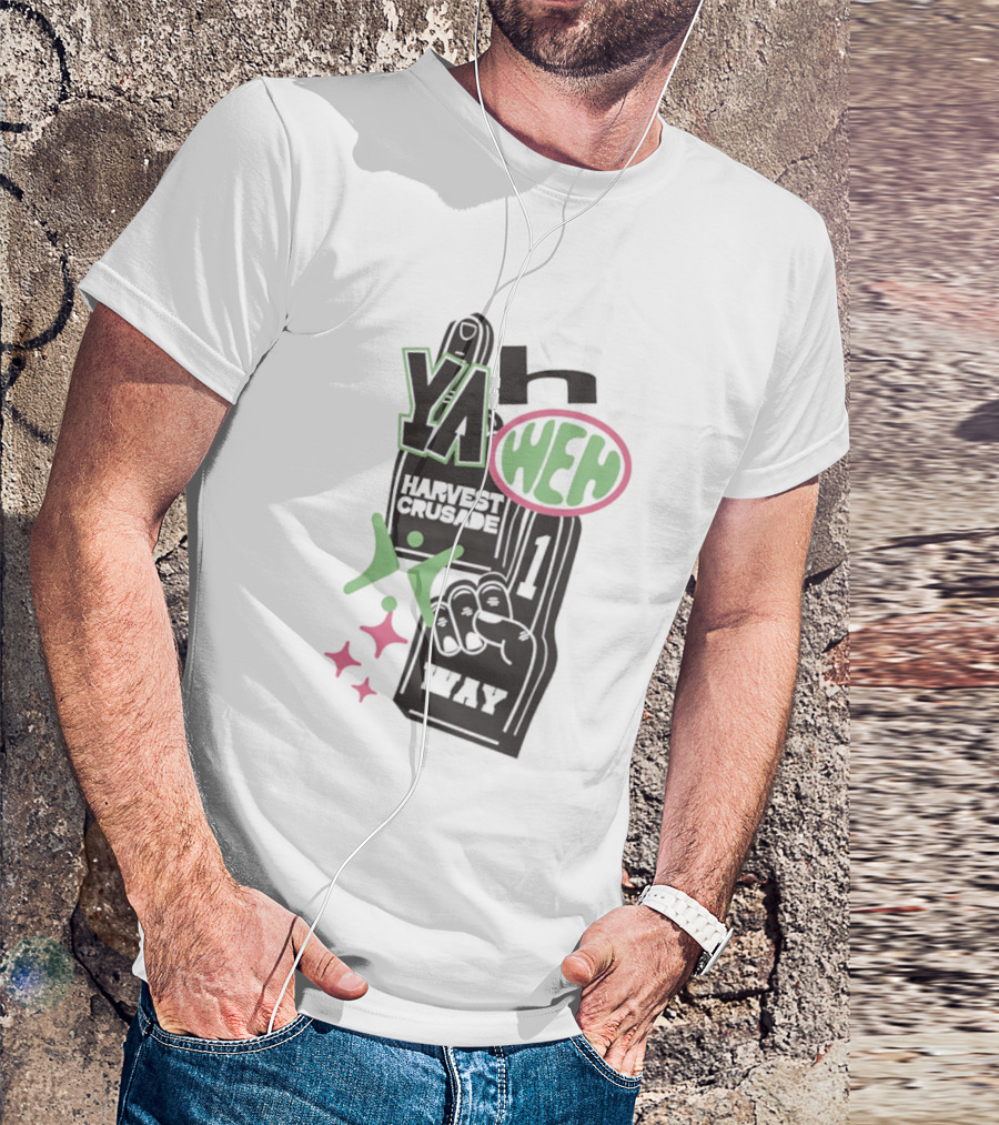 Yahweh Foam Finger Harvest Crusade One Way T-Shirt
