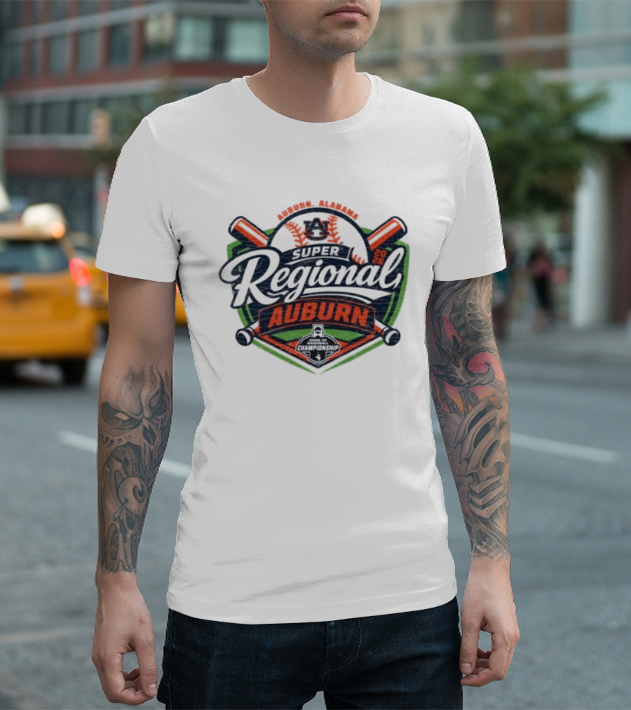 Auburn Baseball Tigers 2026 Regional Competition Event T-Shirt