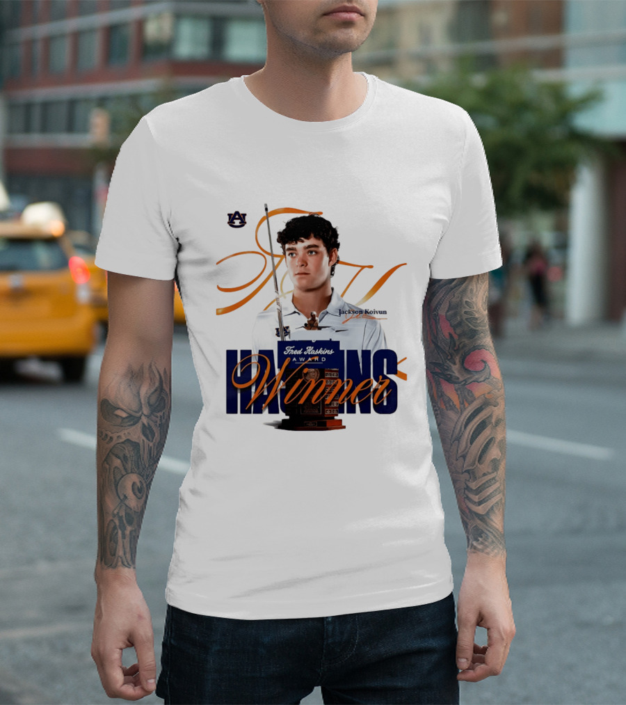 Auburn University Jackson Koivun Fred Haskins Award Winner Golf T-Shirt