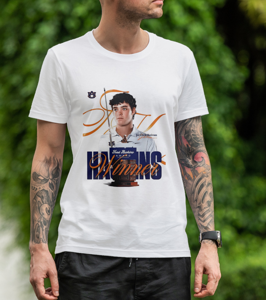 Auburn University Jackson Koivun Fred Haskins Award Winner Golf T-Shirt