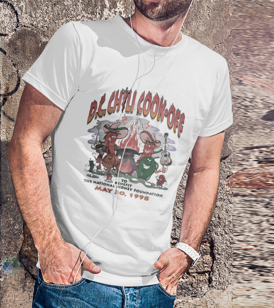 DC Chili Cook Off Benefit National Kidney Foundation May 30 1998 Event T-Shirt