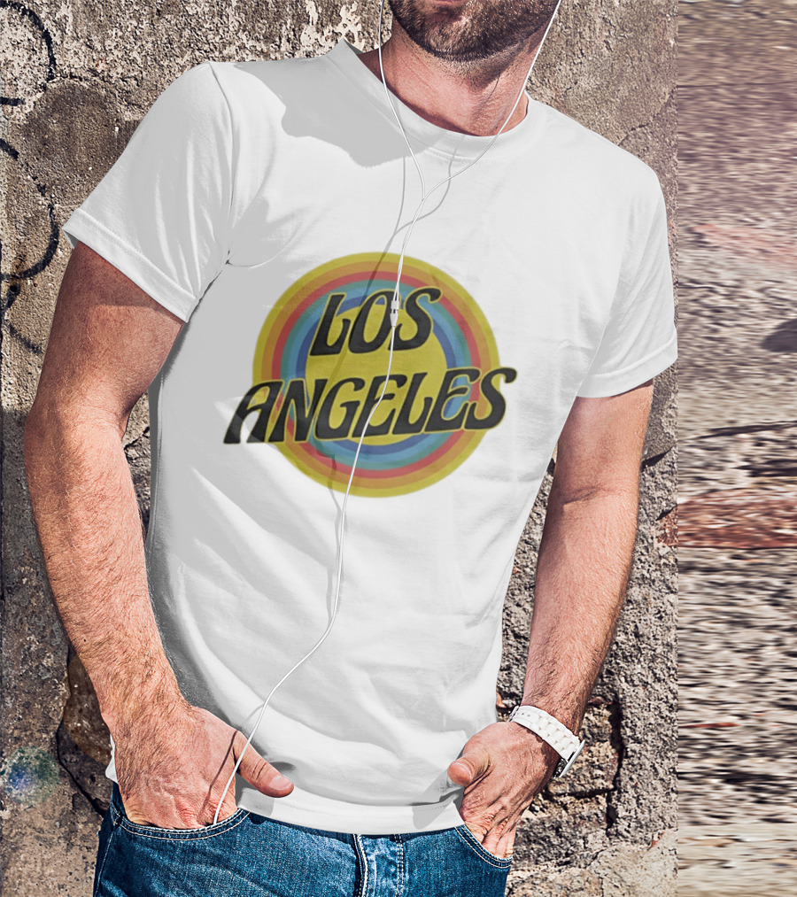 Los Angeles Vintage Rainbow T-Shirt