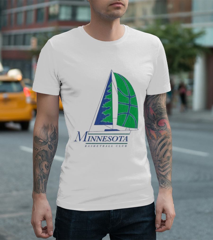 Minnesota Basketball Club Sailing Boat And Hoop T-Shirt