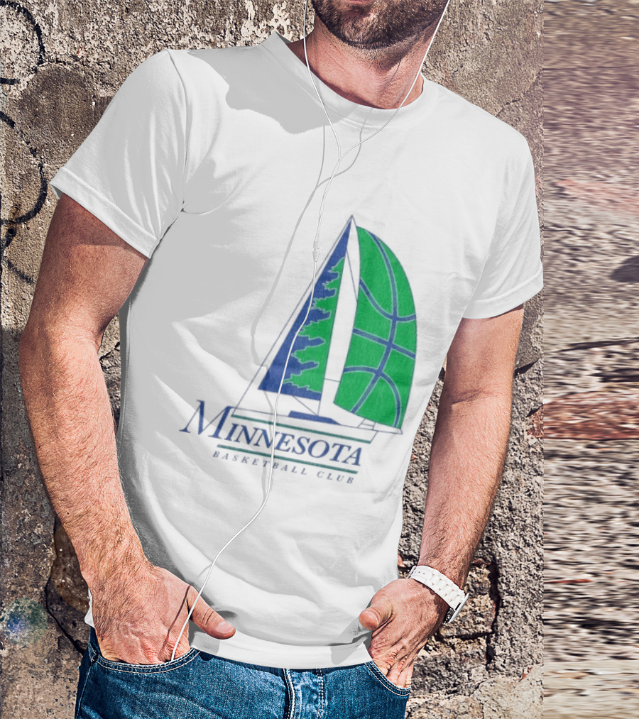 Minnesota Basketball Club Sailing Boat And Hoop T-Shirt