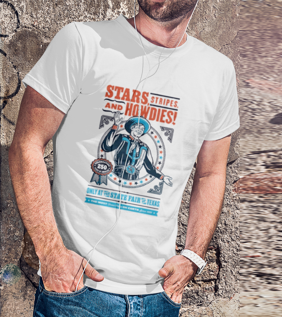 Stars Stripes And Midways State Fair Of Texas 2026 250 Big Tex Circle T-Shirt
