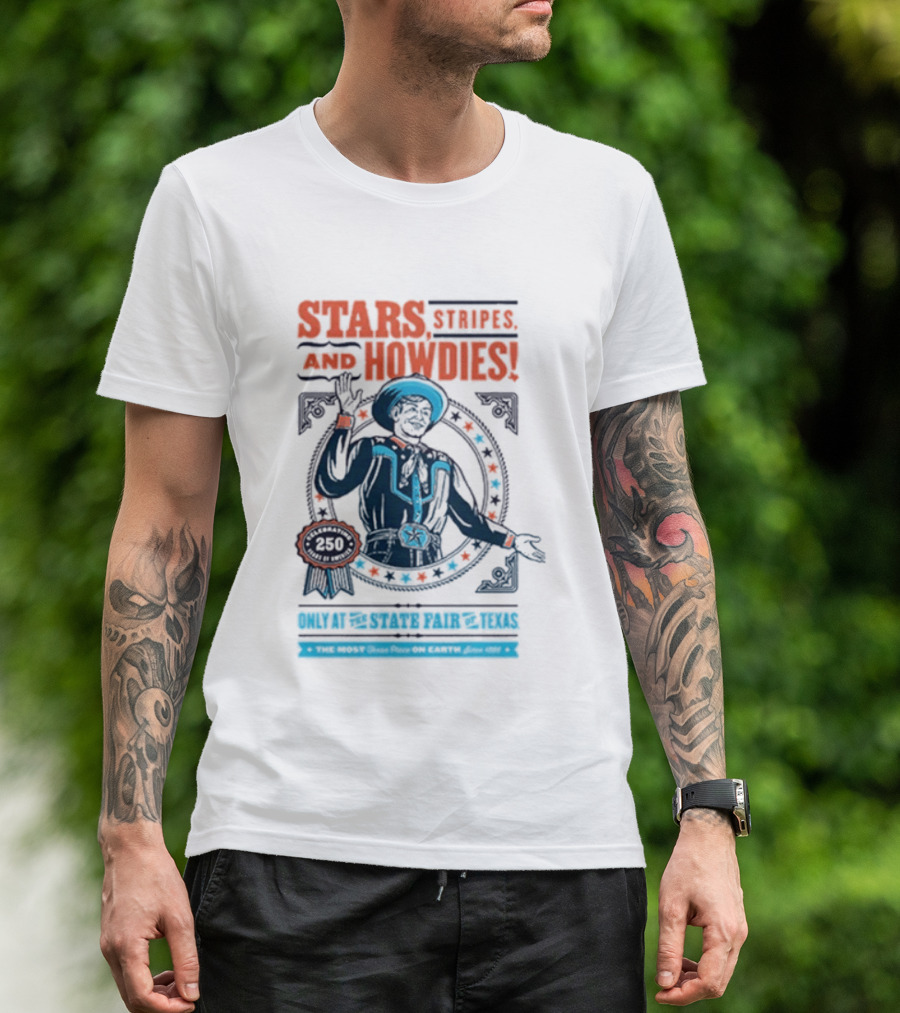 Stars Stripes And Midways State Fair Of Texas 2026 250 Big Tex Circle T-Shirt