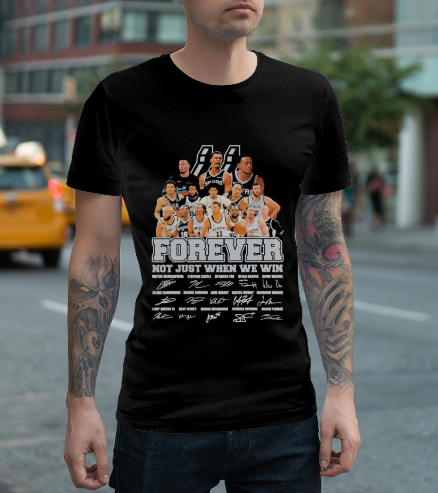 Spurs Legends Forever Signatures T-Shirt
