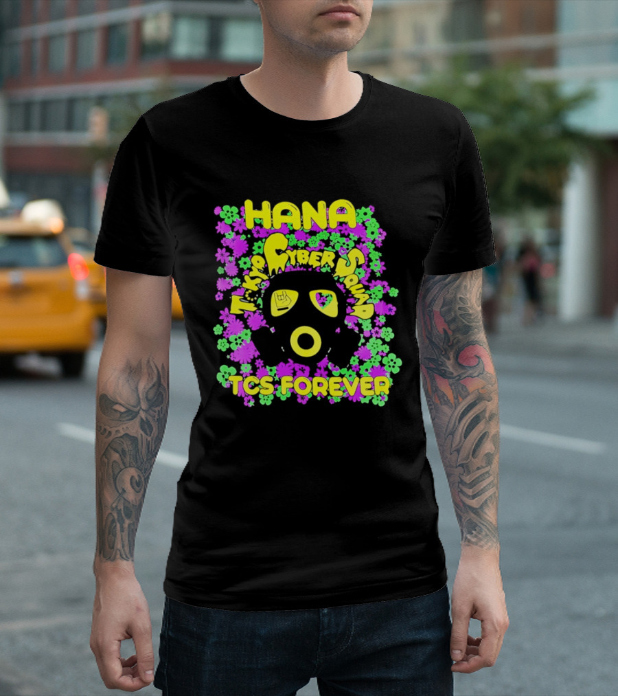 Hana Tokyo Cyber Squad TCS Forever Vibrant Flower Power T-Shirt