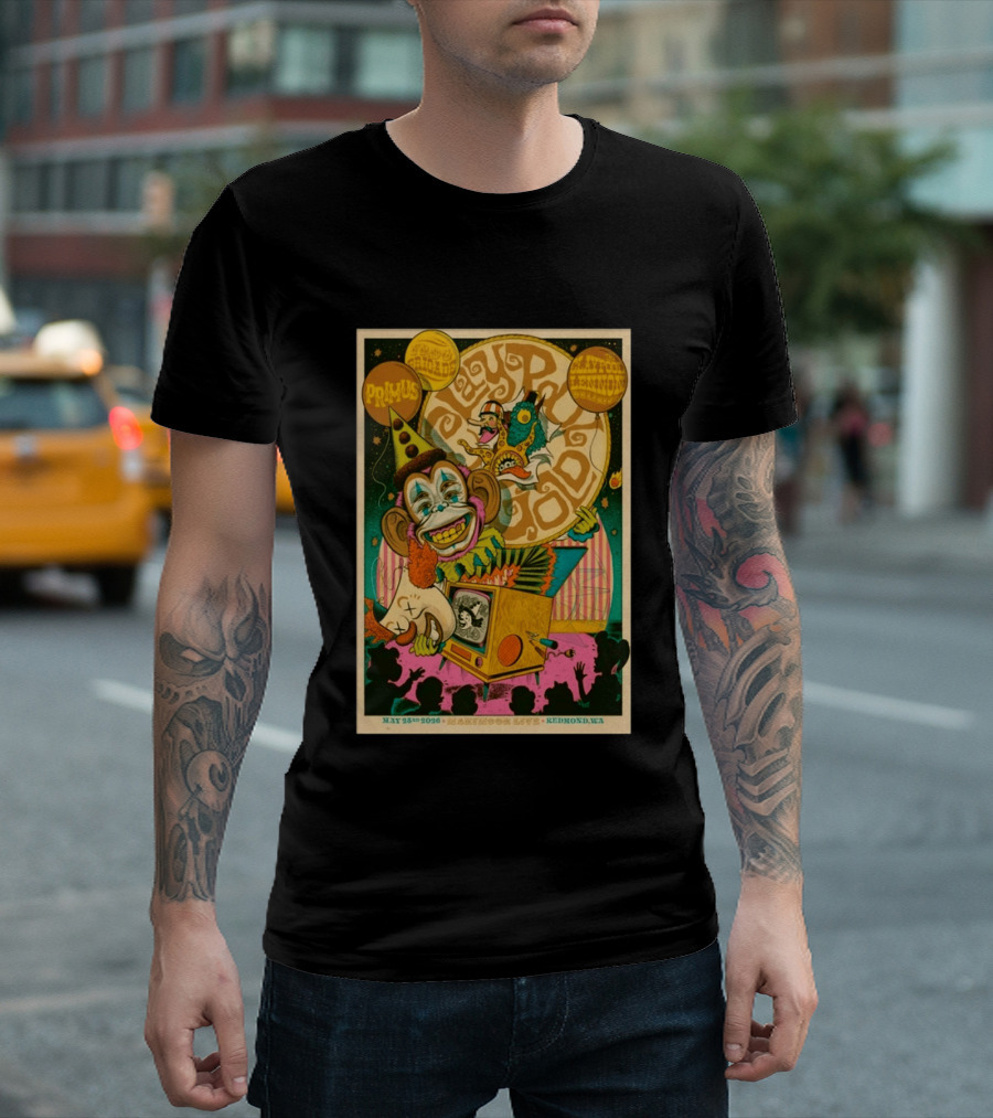 Primus Les Claypool Lennon Delirium May 25th 2026 Marymoor Live Redmond WA T-Shirt